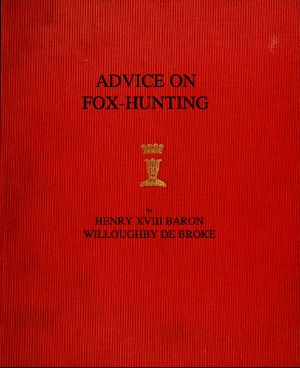 [Gutenberg 58839] • Advice on Fox-Hunting